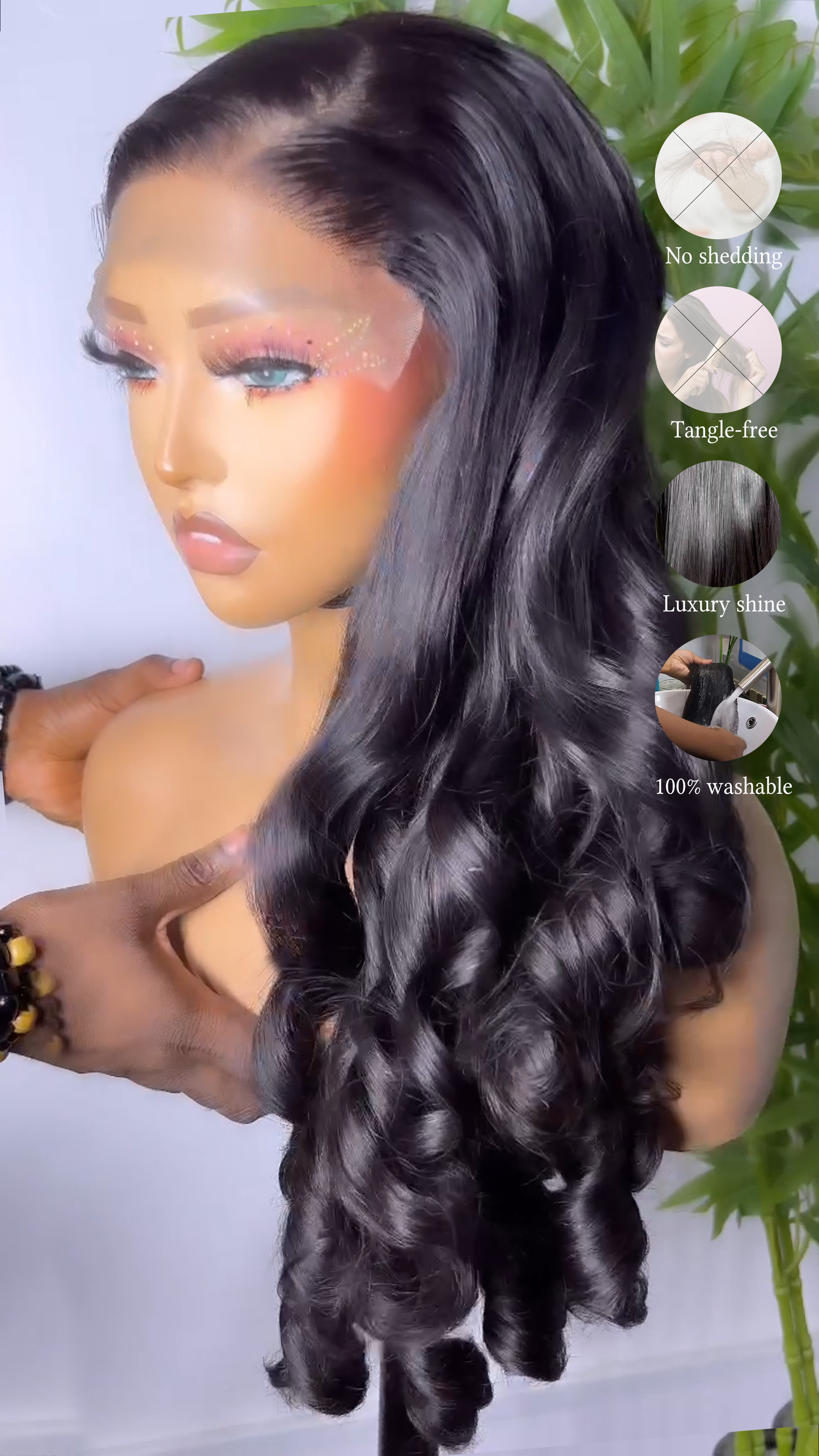 Super Bouncy Hot Trend 5x5 HD Lace Human Hair Glueless Wig