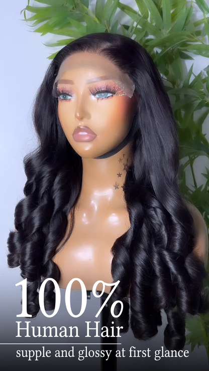 Super Bouncy Hot Trend 5x5 HD Lace Human Hair Glueless Wig