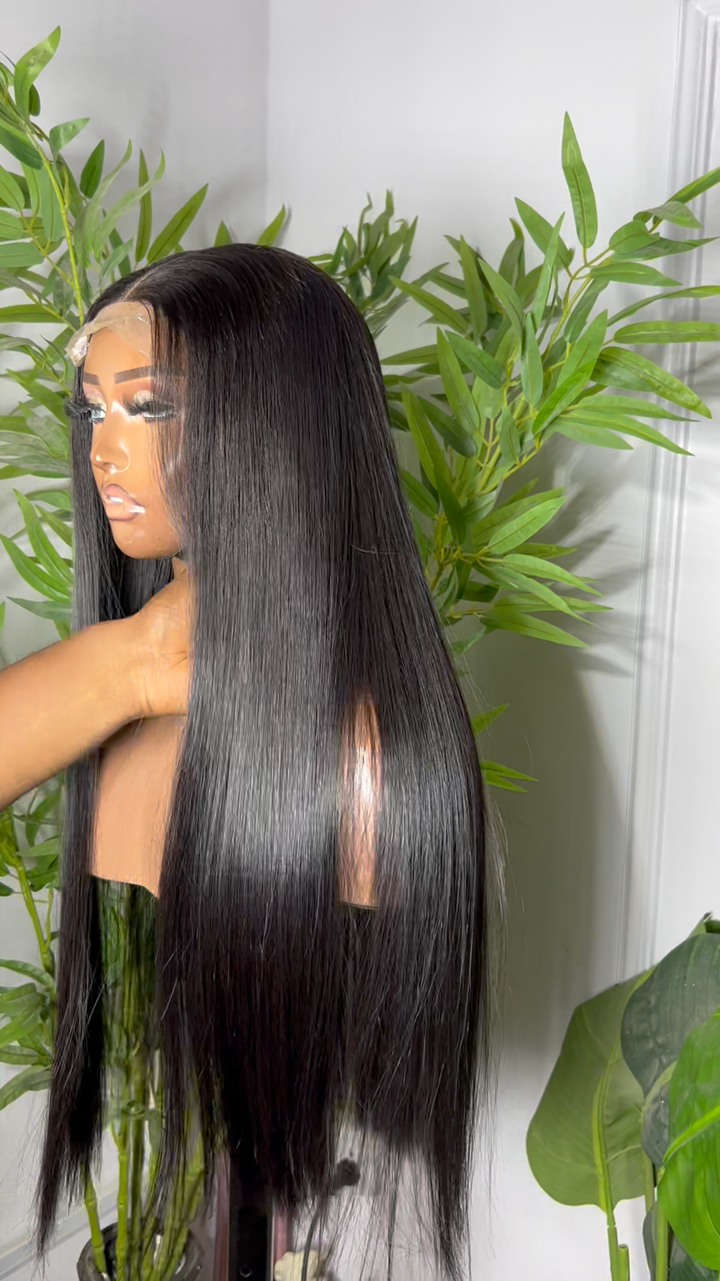 Raven Cascade 2by6 HD Lace Human Hair Straight Glueless Wig Pre Everything