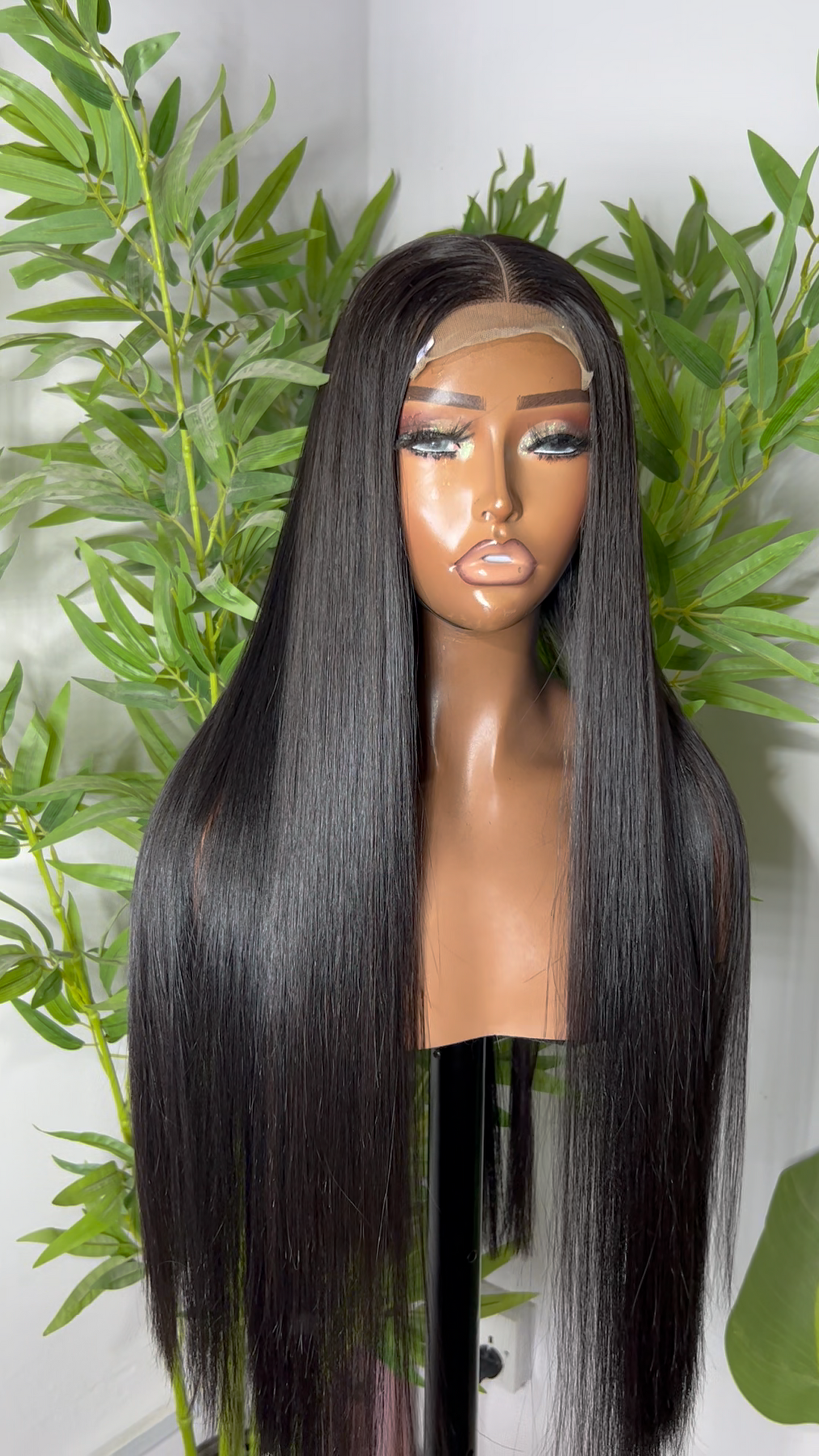 Raven Cascade 2by6 HD Lace Human Hair Straight Glueless Wig Pre Everything