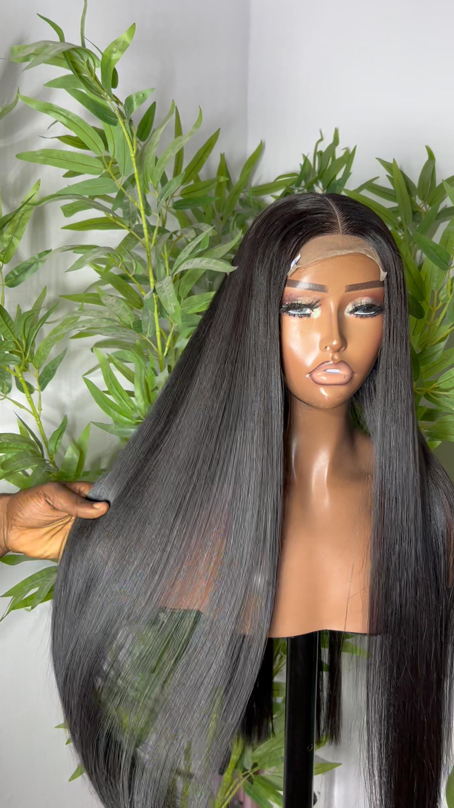 Raven Cascade 2by6 HD Lace Human Hair Straight Glueless Wig Pre Everything