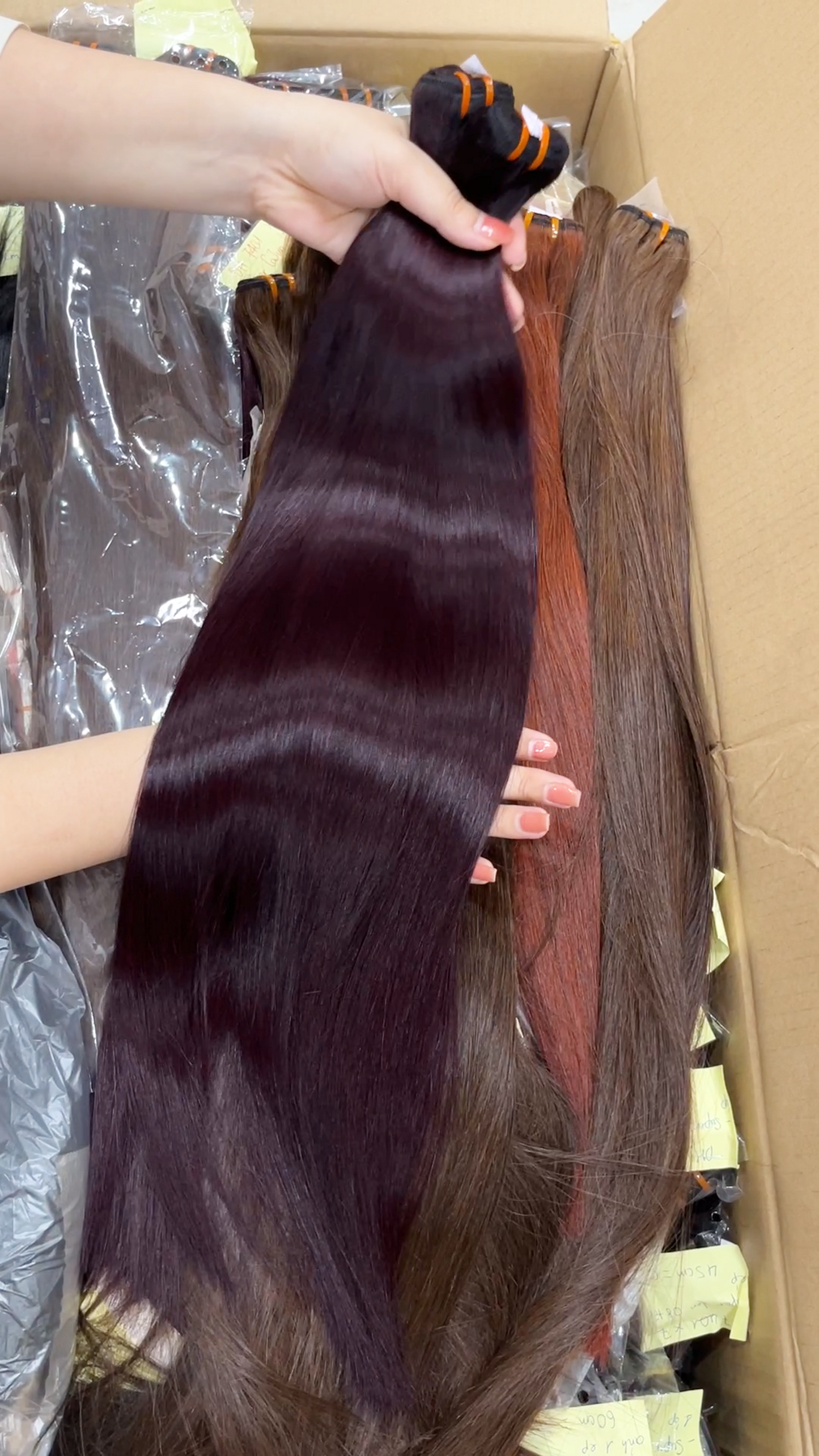Dark Burgundy Weft Hair Extension