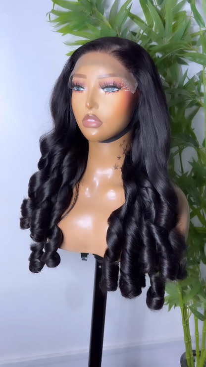 Super Bouncy Hot Trend 5x5 HD Lace Human Hair Glueless Wig