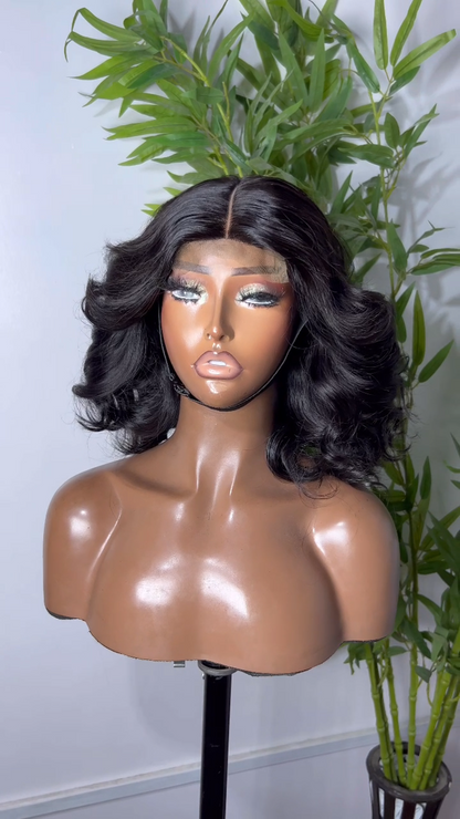 Black Pearl Bounce Human Hair 5x5 Thin Lace Glueless Wig Pre Everything